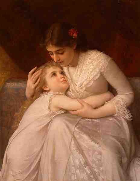 Munier Emile 1888 03 Pardon Mama A4 Photo Print