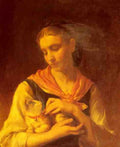 Munier Emile The Favorite Kitten A4 Photo Print