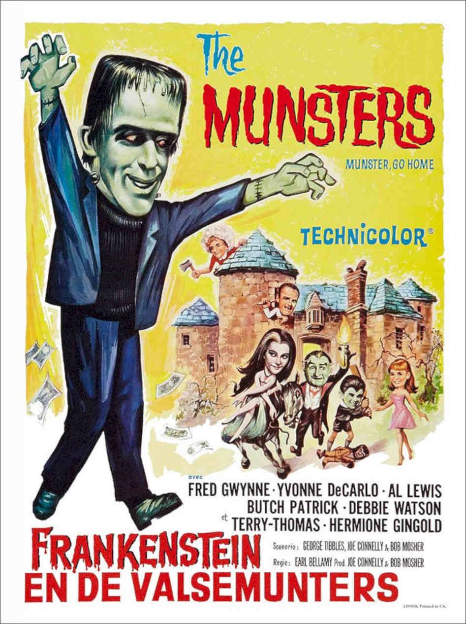 Munsters Movie Poster Vintage Retro Advert Poster A4 Photo Print