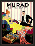 Murad Cigarettes Couple Vintage Retro Advert Ads A4 Photo Print