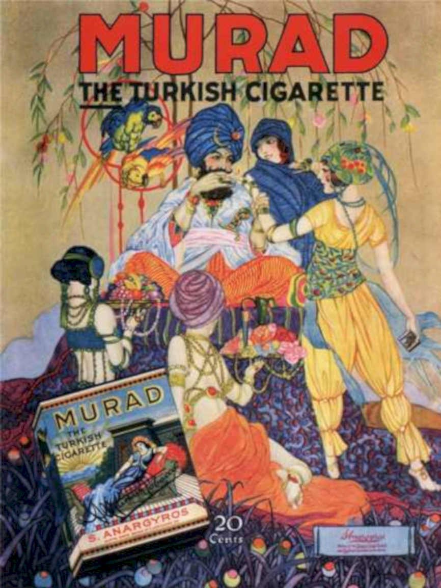 Murad Turkish Cigarette 2 Vintage Retro Advert Ads A4 Photo Print