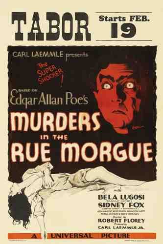 Murders In The Rue Morgue 01 film star poster A4 Photo Print