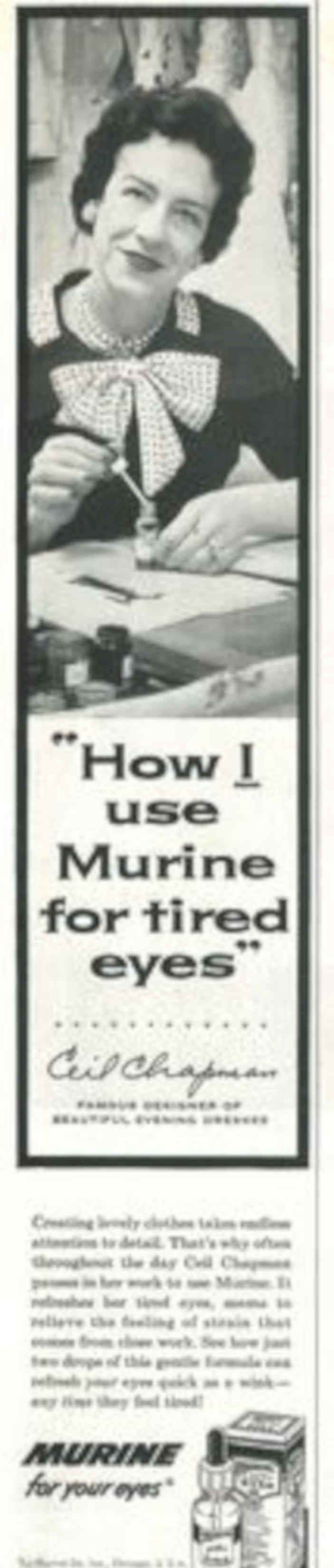 Murine Eyes Eileen Vintage Retro Advert Poster A4 Photo Print