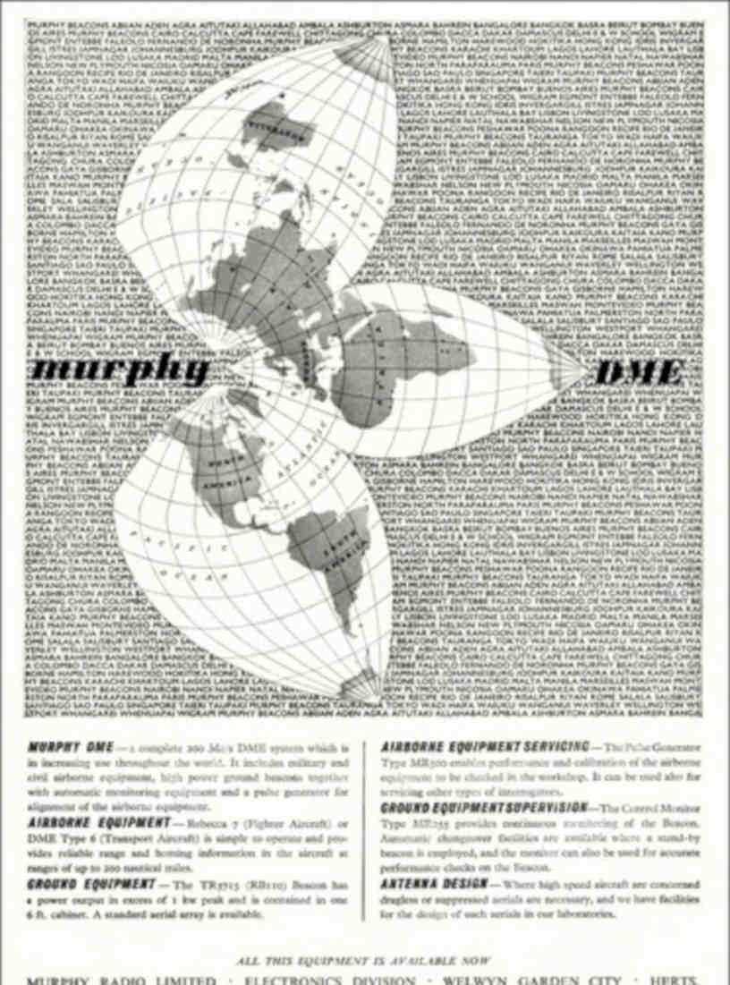 Murphy Radio Globe Vintage Retro Advert Poster A4 Photo Print