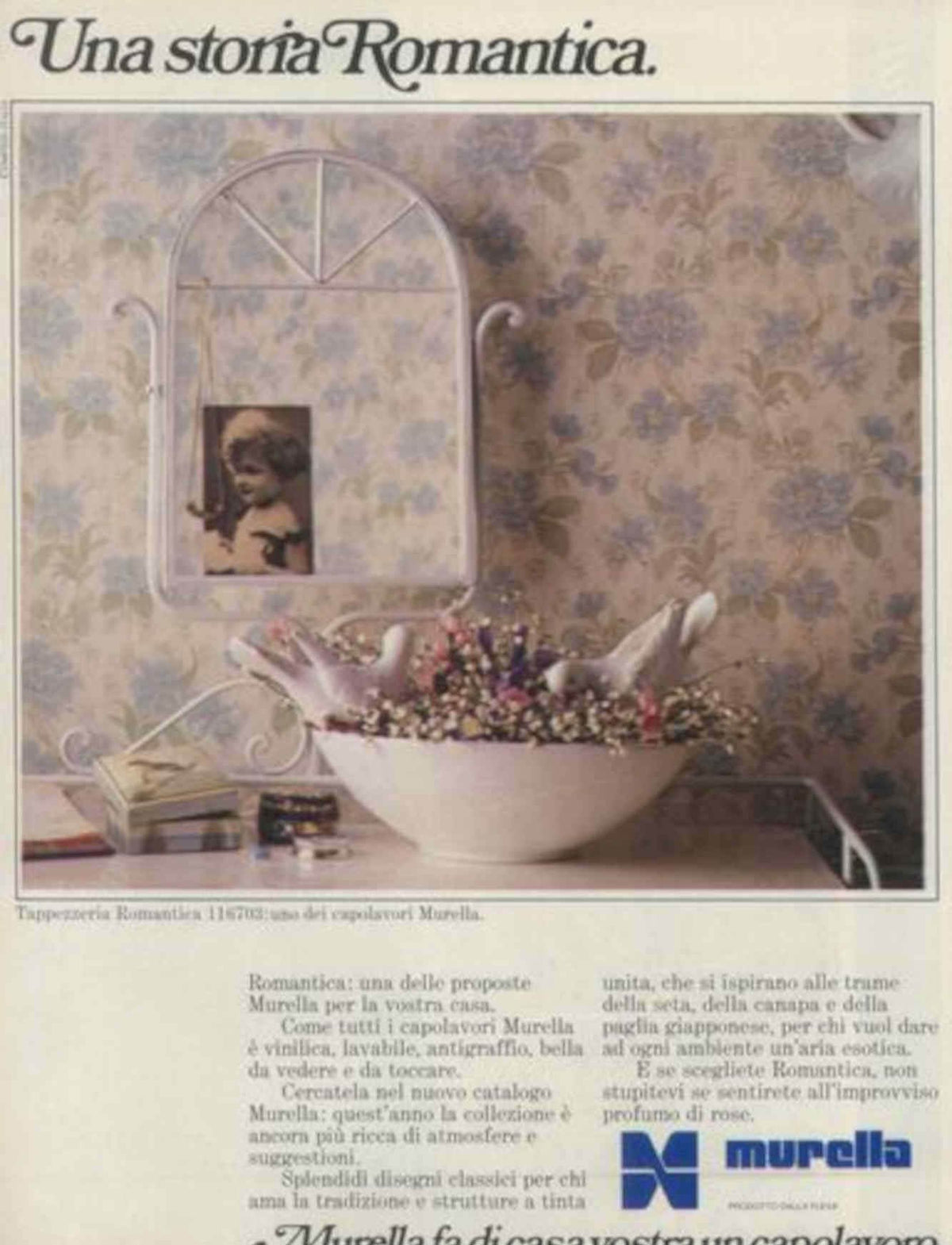 Murrella Wallpaper Romantic Vintage Retro Advert Poster A4 Photo Print