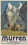 Murren Mountains Switzerland Vintage Retro Advert Poster A4 Photo Print