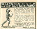 Muscle Barbell Lurie Vintage Retro Advert Poster A4 Photo Print