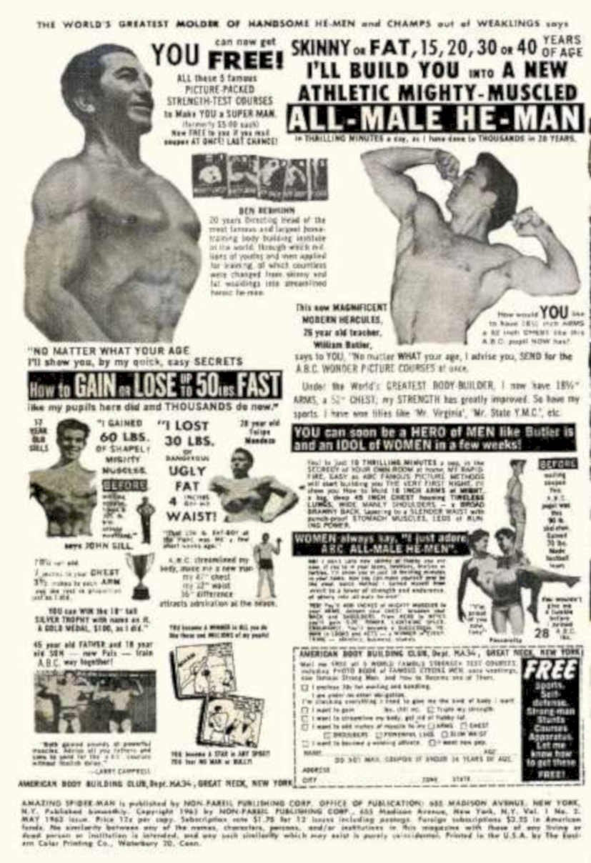 Muscular Molds Men Vintage Retro Advert Ads A4 Photo Print