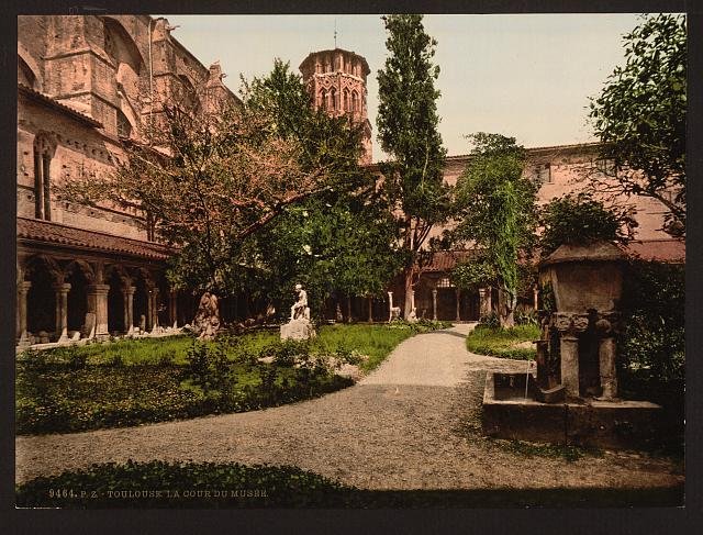 Museum court Toulouse Vintage A4 Photo Print