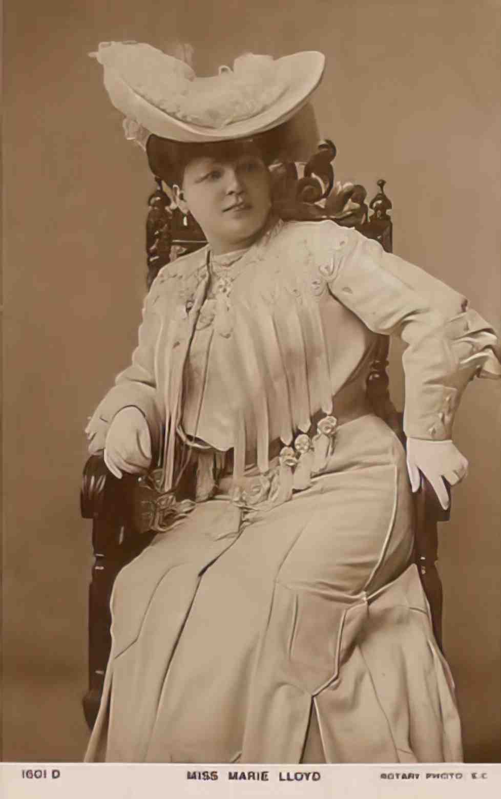 Music Hall Singer Marie Lloyd II Vintage A4 Photo Print