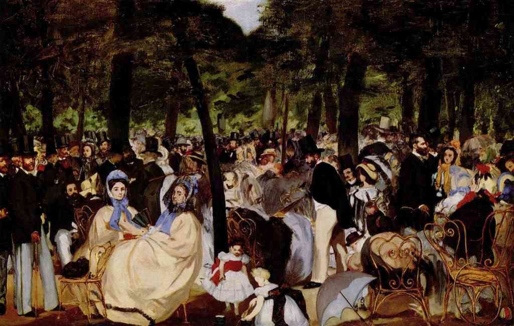 Music In Tuilerie Garden Manet A4 Photo Print