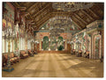 Music room Neuschwanstein Castle Upper Bavaria Vintage A4 Photo Print