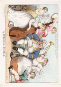Musical Family 1802 Vintage Cartoon Joke A4 Photo Print