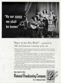 Musicians Nbc Radio Vintage Retro Advert Ads A4 Photo Print