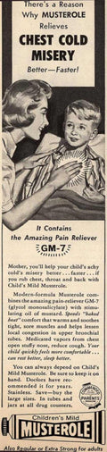 Musterole Child Cold Vintage Retro Advert Ads A4 Photo Print