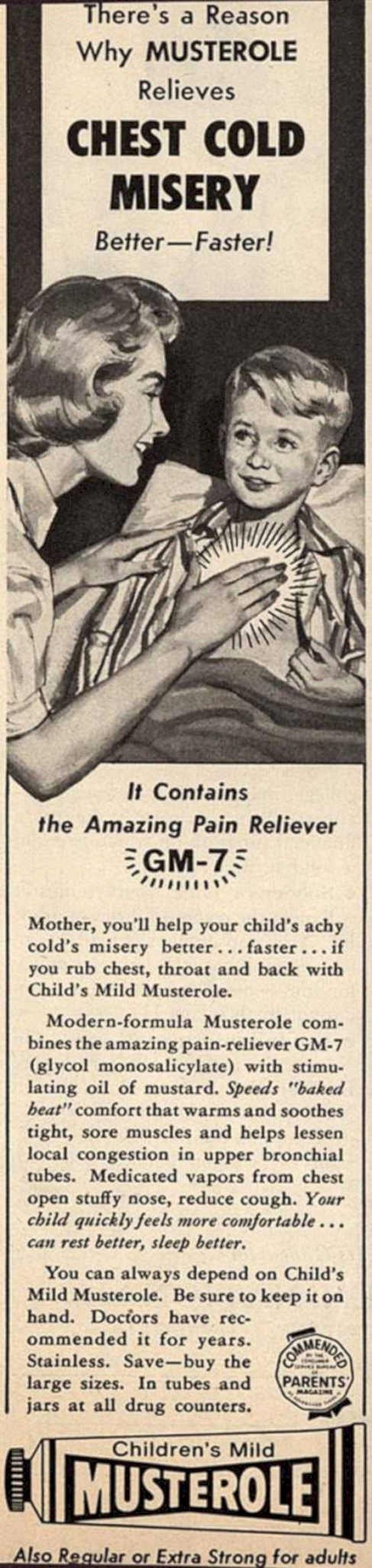 Musterole Child Cold Vintage Retro Advert Ads A4 Photo Print
