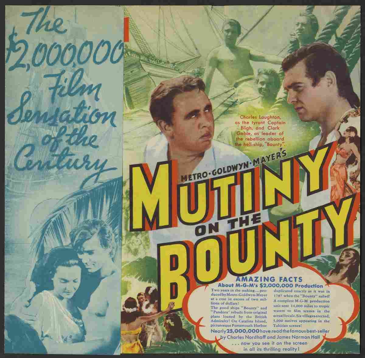 Mutiny on the Bounty 1935 03  film star poster A4 Photo Print