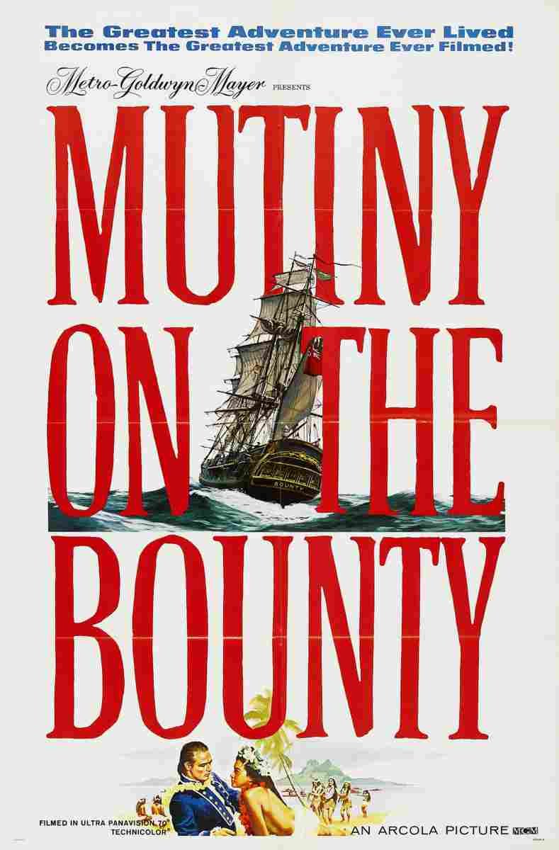 Mutiny on the Bounty 1962 01  film star poster A4 Photo Print