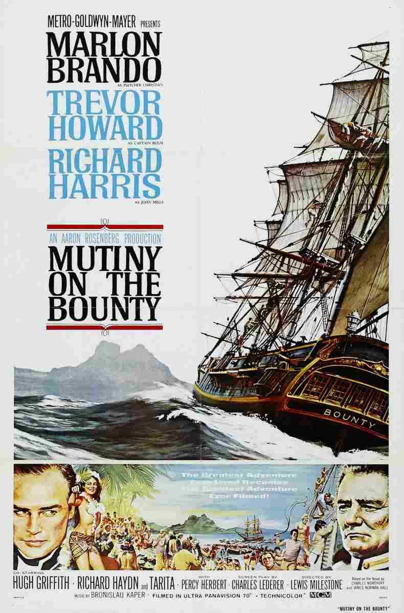 Mutiny on the Bounty 1962 02  film star poster A4 Photo Print