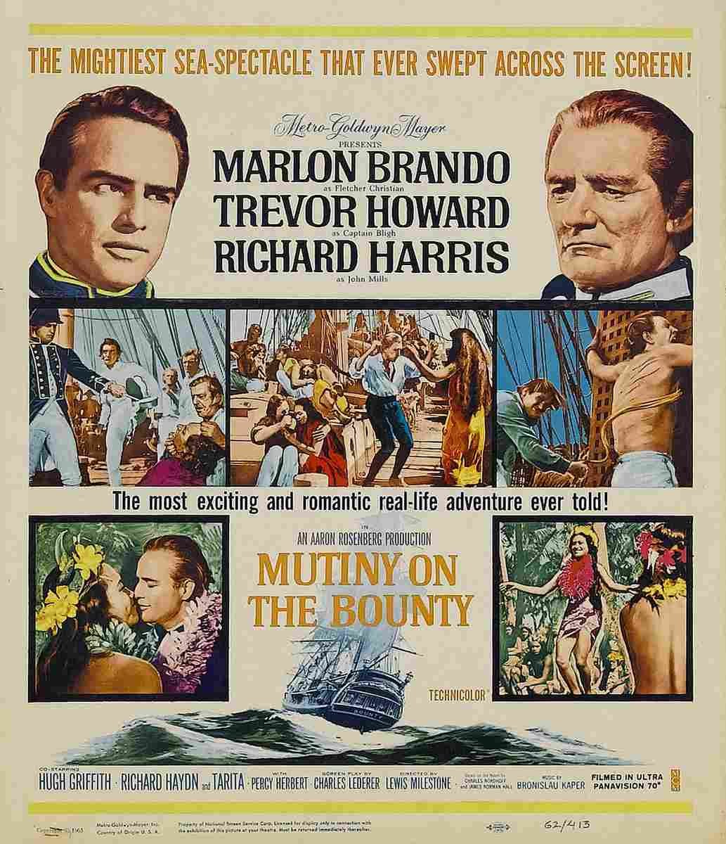 Mutiny on the Bounty 1962 04  film star poster A4 Photo Print