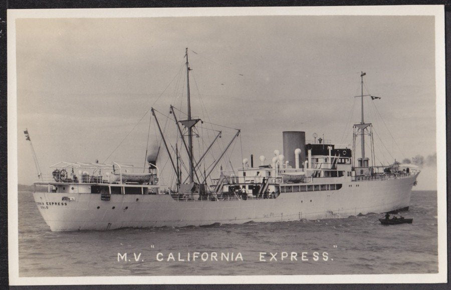 Mv California Express Oslo Cargo Ship Vintage A4 Photo Print