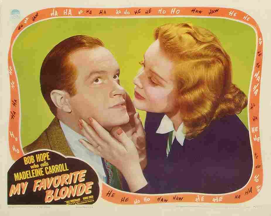 My Favorite Blonde 02  film star poster A4 Photo Print