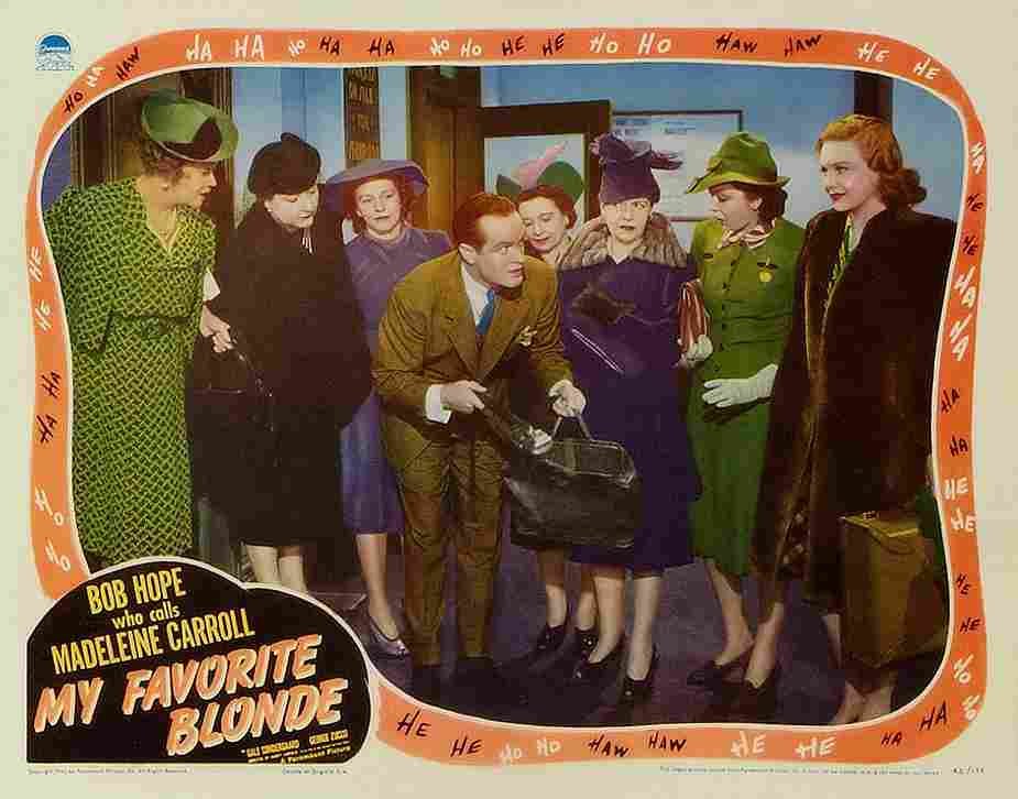 My Favorite Blonde 11  film star poster A4 Photo Print
