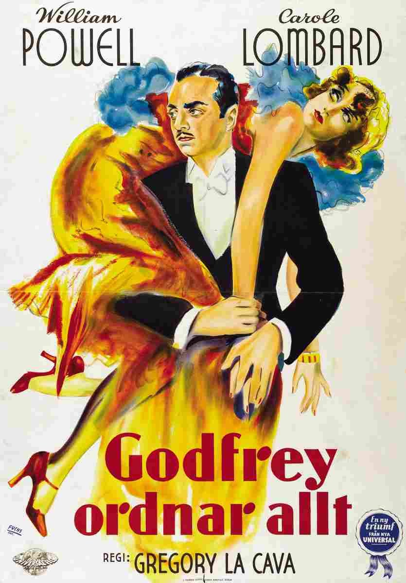 My Man Godfrey 1936 03  film star poster A4 Photo Print