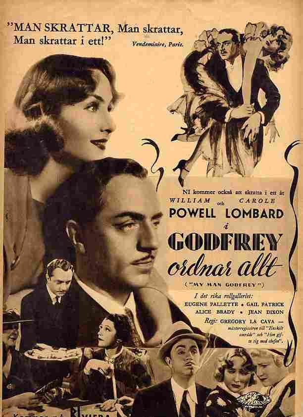 My Man Godfrey 1936 04  film star poster A4 Photo Print