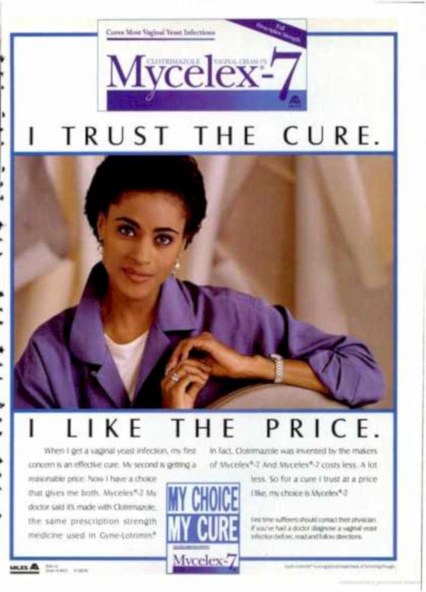 Mycelex Cream Cure Vintage Retro Advert Ads A4 Photo Print