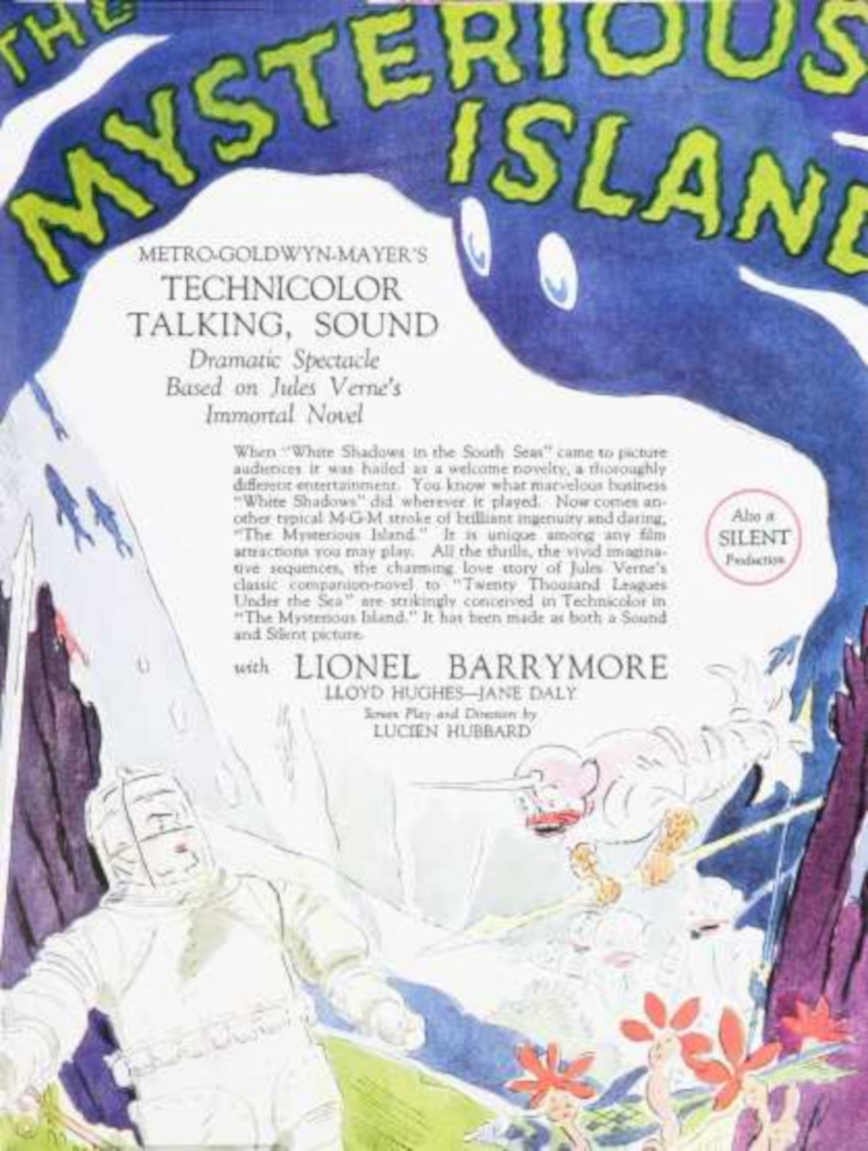 Mysterious Island Poster Vintage Retro Advert Ads A4 Photo Print