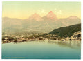 Mythen and the Brunnen Lake Lucerne Vintage A4 Photo Print