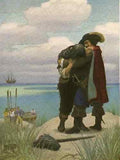 NC Wyeth crusoe13  A4 Photo Print