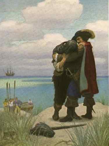 NC Wyeth crusoe13  A4 Photo Print