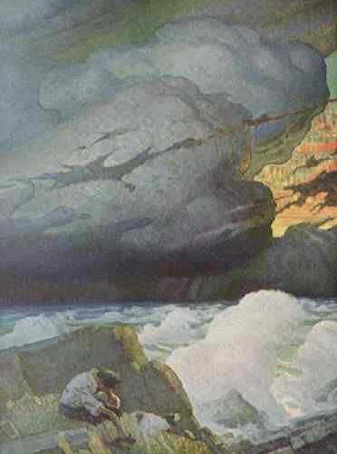 NC Wyeth crusoe4  A4 Photo Print