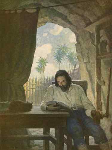 NC Wyeth crusoe5  A4 Photo Print