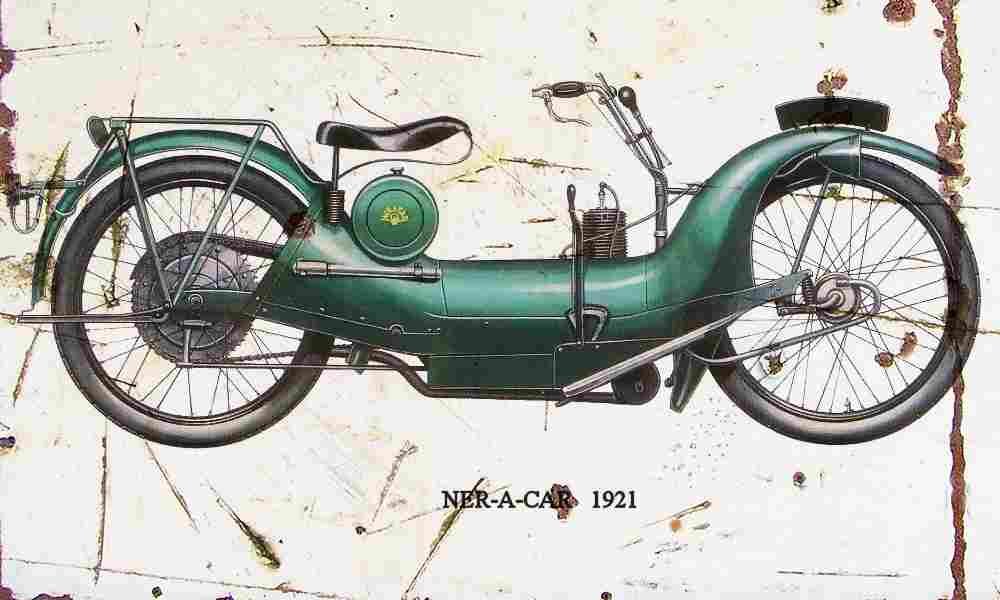 NER A CAR 1921 Aged Vintage A4 Photo Print