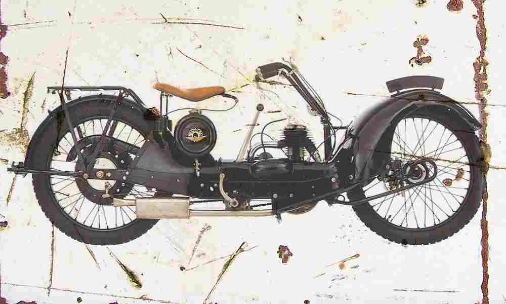 NER A CAR 350 ModelC 1925 Aged Vintage A4 Photo Print
