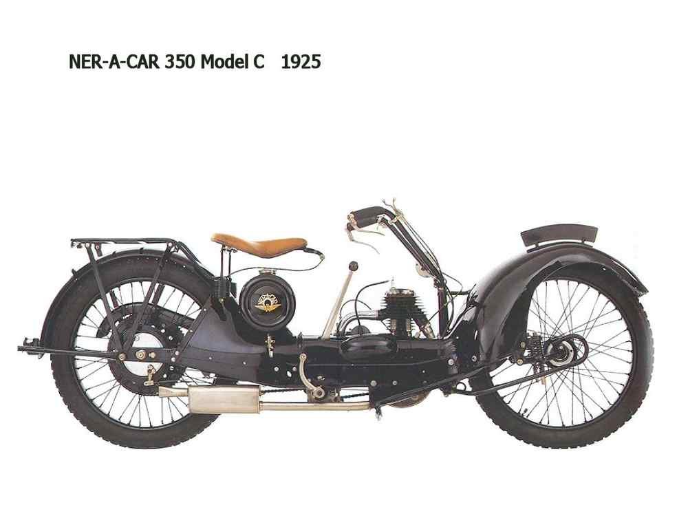 NER A CAR 350 ModelC 1925 motorbike A4 Photo Print