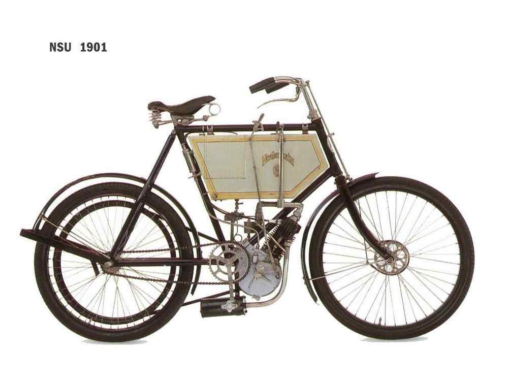 NSU 1901 motorbike A4 Photo Print