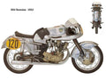 NSU Rennmax 1953 motorbike A4 Photo Print