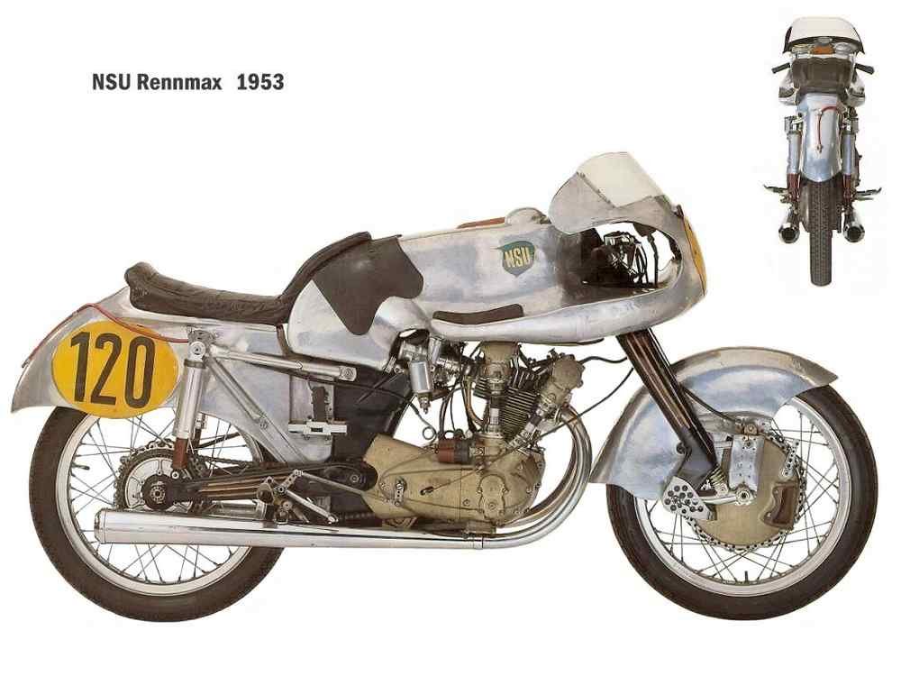 NSU Rennmax 1953 motorbike A4 Photo Print