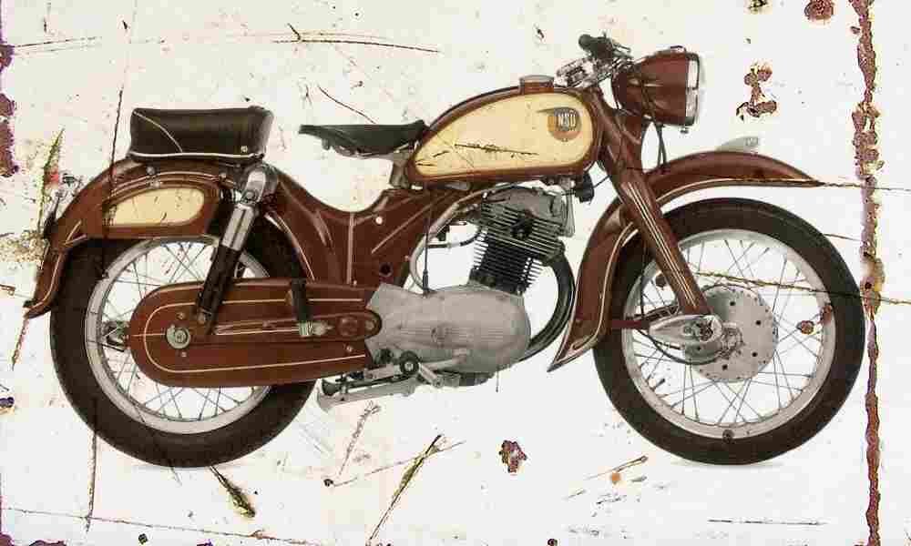 NSU Supermax 1957 Aged Vintage A4 Photo Print