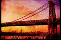 NY New York USA 244044 Manhattan Bridge A4 Limited Edition Watercolour Print