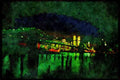 NY New York USA 244083 Downtown And Brooklyn Bridge A4 Limited Edition Watercolour Print