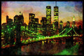 NY New York USA 244091 Downtown A4 Limited Edition Watercolour Print