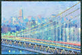 NY New York USA 244095 Midtown, Manhattan Bridge A4 Limited Edition Watercolour Print