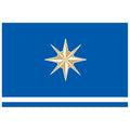 Nadym City Flag N6734 A4 Photo Print