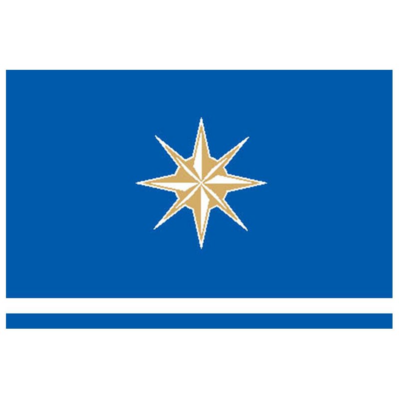 Nadym City Flag N6734 A4 Photo Print