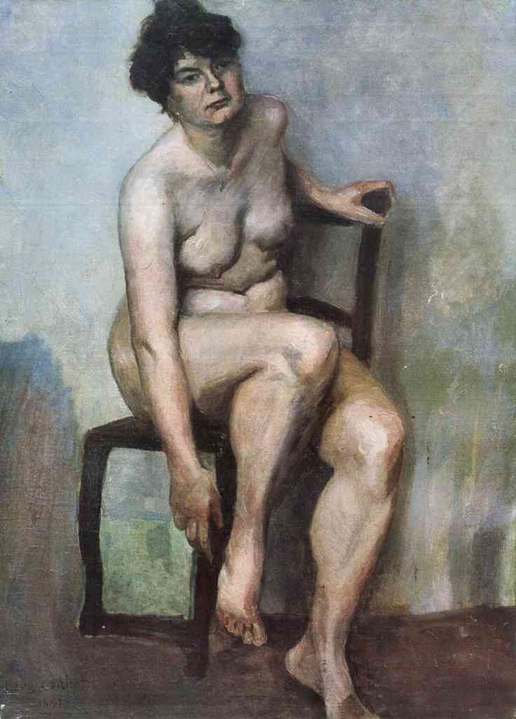 Naked Woman Lovis Corinth Impressionism European A4 Photo Print
